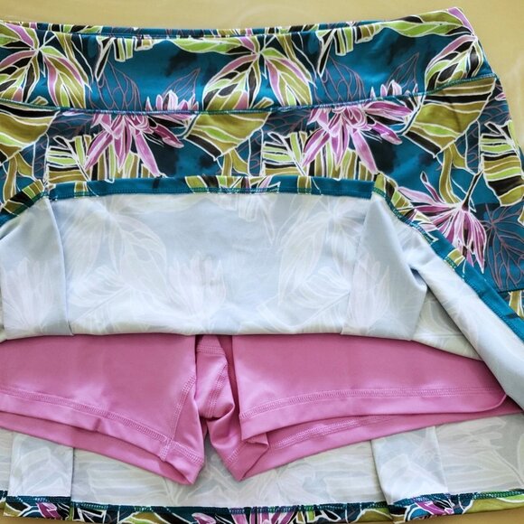 Reel Legends Reel-Tec Performance Tennis Pickleball Golf Floral Skirt - Large - Picture 4 of 8